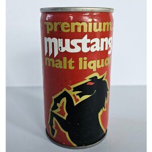 1970s Premium Mustang Malt Liquor 12oz Beer tab Can - Pittsburgh Brewing Company
